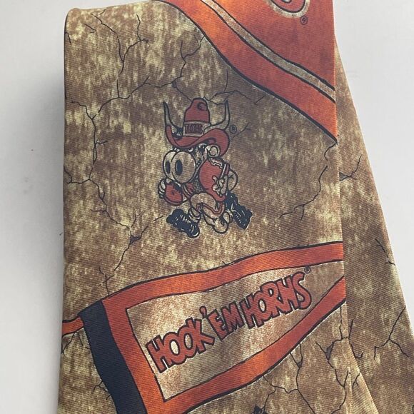 University of Texas Longhorn Silk Tie - Picture 2 of 6